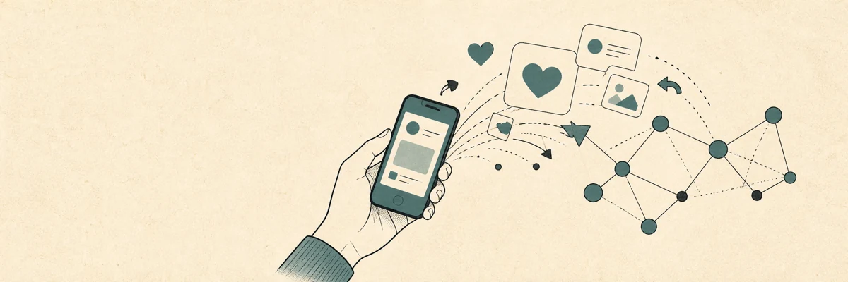 A phone, audience responses, and a connected platform network